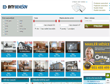 Tablet Screenshot of byty-benesov.com
